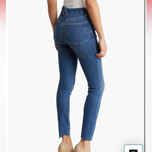 GOOD AMERICAN Good Legs Raw Hem Skinny Jeans 6/28 - Picture 2 of 11